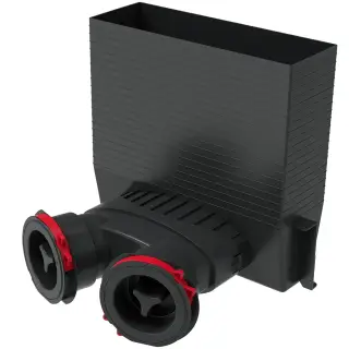 HEATPEX - Csatlakozó doboz, téglalap DN90 mm (2x90mm) ARIA CONNECT