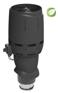 VILPE - Tetőventilátor FLOW EC125P/500 fekete