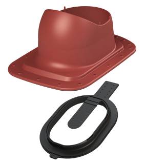 VILPE® CLASSIC LOIVA CLICK lemeztető átvezető elem, vörös